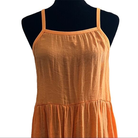 Urban Outfitters Out From Under Orange Breezy Slip Dress Size Medium - Picture 8 of 10